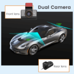 Camera Auto Dubla Fata si Spate, 2K, TSS-P83 ,Conexiune 4G Cartela SIM, GPS Beidou, Transmisie Live, Monitorizare Parcare, Control din Aplicatie, G-senzor, Inregistrare in bucla, Night Vision, Audio Bidirectional,Display LCD 3 inch - imagine 3