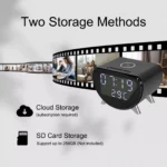 Camera Spion Wi-Fi Ascunsa in Ceas de Birou TSS-SZ07 , Inregistrare Audio-Video, Memorie Interna 32GB,  Full HD, Activare la Miscare, cu Aplicatie Live - imagine 7