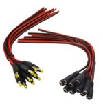 Set 10 cabluri conector alimentare, 10x Mama+10x Tata, TSS-D10S, DC 5.5x2.1 mm, lungime 25cm