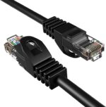 Patch Cord, Cablu de retea UTP, CAT5, Conectori 2x RJ45, Negru