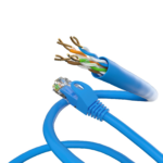 Cablu de retea UTP, CAT.5E,  Patch Cord, Conectori 2x RJ45, Albastru - imagine 5
