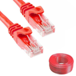 Cablu de retea UTP, CAT.6,  Patch Cord, Conectori 2x RJ45, Rosu - imagine 3