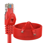 Cablu de retea UTP, CAT.6,  Patch Cord, Conectori 2x RJ45, Rosu - imagine 2
