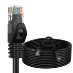 Patch Cord, Cablu de retea UTP, CAT5, Conectori 2x RJ45, Negru - imagine 4