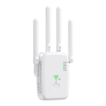 Amplificator Semnal WiFi, U11-300M, 4 Antene, 300 Mbps, Range Extender, Retea 2.4 GHz, Conexiune WPA/WPA2, WPS, Port LAN, Alb