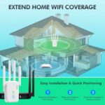 Amplificator Semnal WiFi, U11-300M, 4 Antene, 300 Mbps, Range Extender, Retea 2.4 GHz, Conexiune WPA/WPA2, WPS, Port LAN, Alb - imagine 3