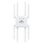 Amplificator Semnal WiFi, U18-1200M, 8 Antene, 1200 Mbps, Range Extender, Dual Band 2.4/5 GHz, Conexiune WPA/WPA2, WPS, Port LAN, Alb - imagine 3