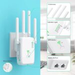 Amplificator Semnal WiFi, U11-300M, 4 Antene, 300 Mbps, Range Extender, Retea 2.4 GHz, Conexiune WPA/WPA2, WPS, Port LAN, Alb - imagine 4