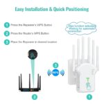 Amplificator Semnal WiFi, U13-1200M, 6 Antene, 1200 Mbps, Range Extender, Dual Band 2.4/5 GHz, Conexiune WPA/WPA2, WPS, Port LAN, Alb - imagine 6