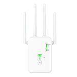 Amplificator Semnal WiFi, U10-1200M, 4 Antene, 1200 Mbps, Range Extender WiFi, Retea 2.4/5G, Conexiune WPA/WPA2, WPS, Port LAN, Alb - imagine 3