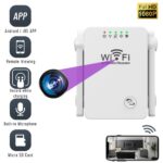 Camera Mini Wi-Fi, TSS-MA-U83 in Amplificator de Semnal, Full HD, Detectia miscarii, cu Card Micro SD de 32GB Inclus si Aplicatie Live