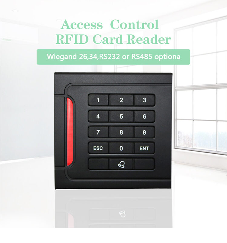 Cititor de card RFID TSS-207H cu tastatura numerica si conexiune Wiegand