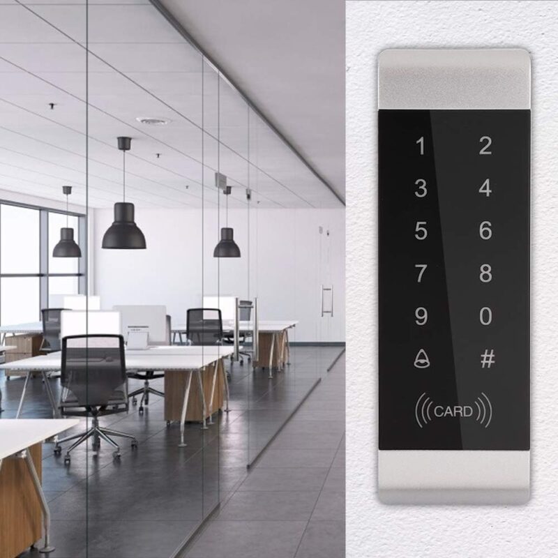 Tastatura Tactila Control Acces RFID TSS-217E design slim elegant si montaj aplicat pe perete 