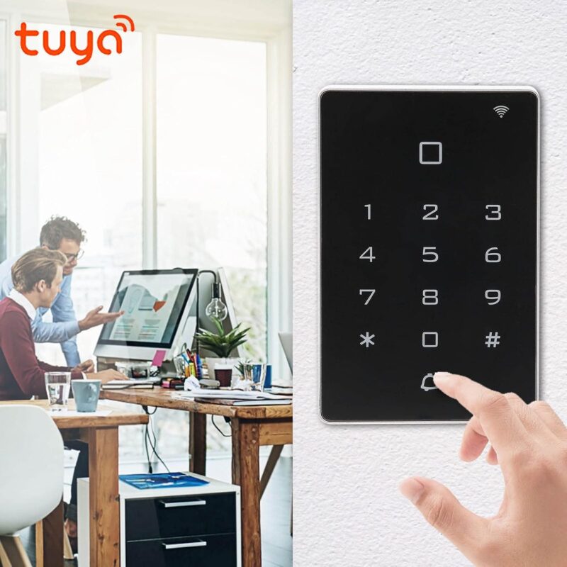 Tastatura control acces cu WiFi TSS-230K - compatibila cu aplicatia Tuya Smart si Smart Life pentru birouri si cladiri rezidentiale