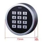 Tastatura Control Acces TSS-A51 si Cititor RFID, Intrare prin Cartela sau Cod PIN, Tuya Bluetooth, IP66 - imagine 6