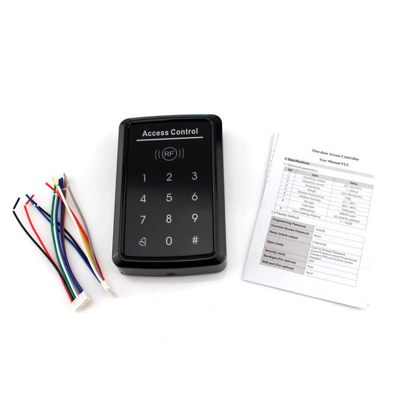 Tastatura cu touch screen RFID TSS-221E - pachet complet cu cabluri de conexiune si manual de utilizare