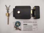 Yala electromecanica aplicata TSS-Y041 din otel, buton deblocare, butuc cu chei, 12V - imagine 6