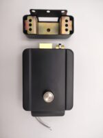 Yala electromecanica aplicata TSS-Y041 din otel, buton deblocare, butuc cu chei, 12V - imagine 5