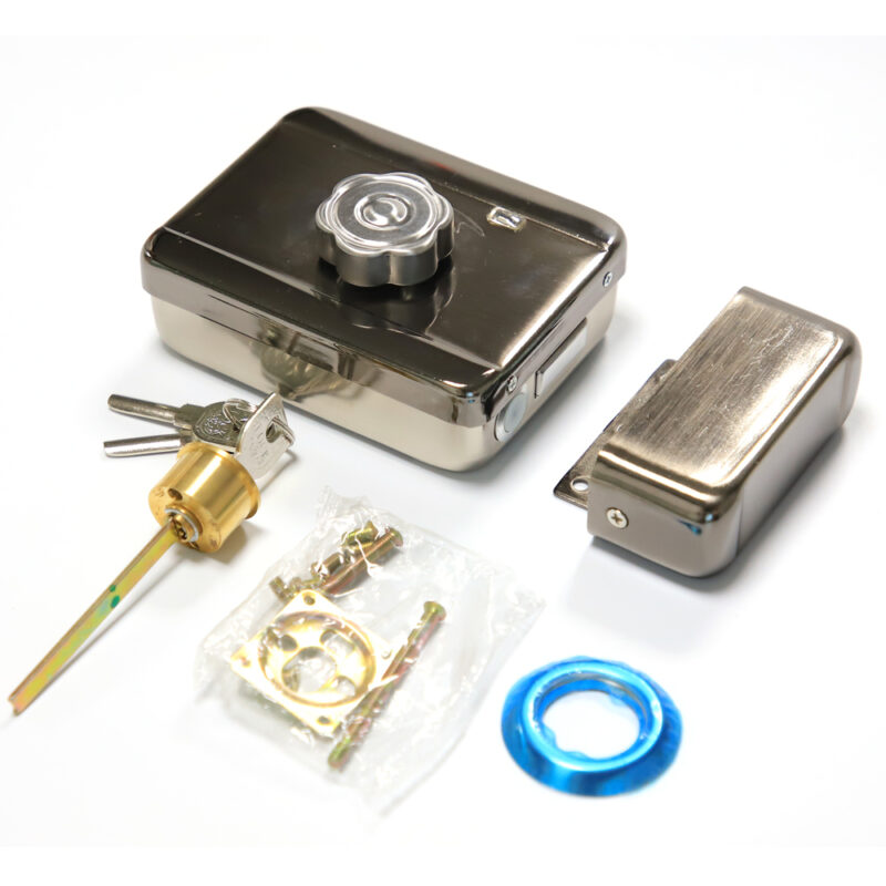 Yala electromecanica motorizata TSS-Y085 din inox cu accesorii montaj si cilindru exterior