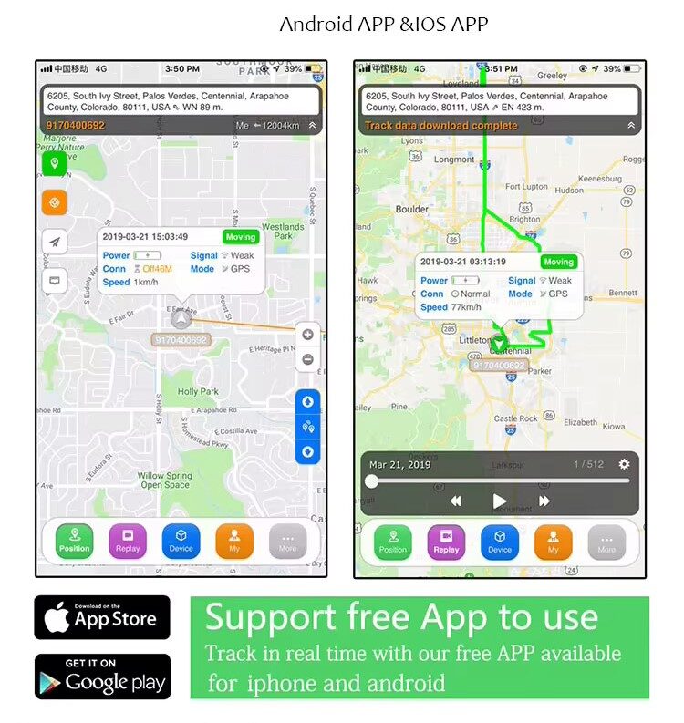 GPS Tracker Auto ST-907L aplicatie gratuita SinoTrack Pro iOS Android