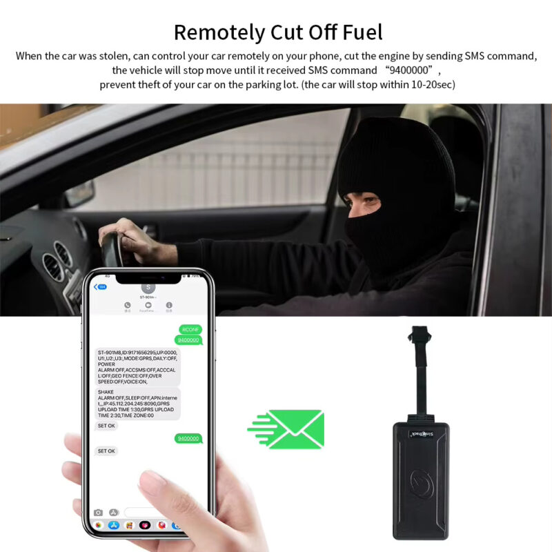 GPS Tracker Auto TSS-ST-901AL 4G oprire motor prin releu comanda SMS
