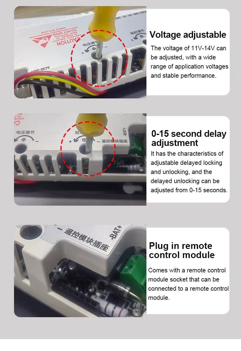 Sursa de alimentare 12V 5A Secukey PSU5 reglaj tensiune 11-14V si temporizare
